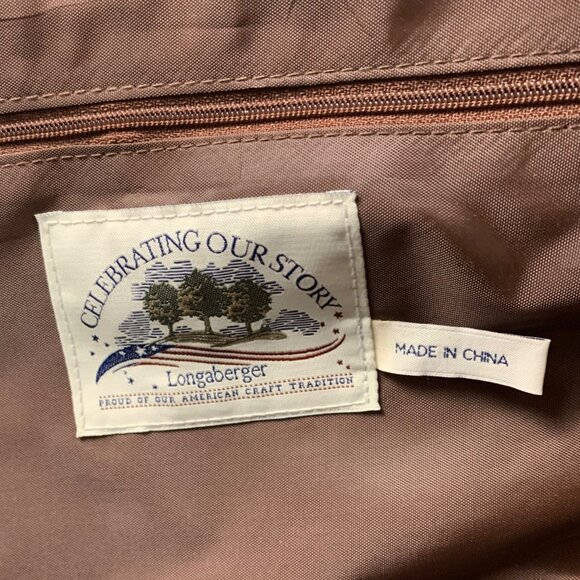 3 Longaberger, Plaid & Houndstooth Totes + Black Crossbody Woven Leather Signed - Picture 11 of 16